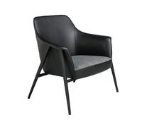 Angel cerda sillón tela gris y polipiel negro