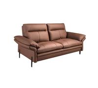 Angel cerda sofá 2 plazas piel marrón 195 cm