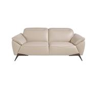 Angel cerda sofá 2 plazas piel vacuno gris taupe 102 cm