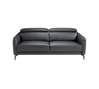 Angel cerda sofá 3 plazas piel vacuno negro 100 cm