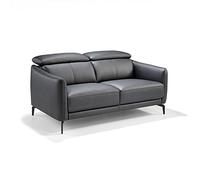 Angel cerda sofá 2 plazas piel vacuno negro 94 cm