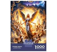 Ángel Cielo Multitud 1000 Piezas Set De Puzzle Gracia Divina Celestial Puzzle Cochetón Premium - Entrena La Concentración, Regalo De Inauguración Y Ocio En Casa 70x50cm/1000pcs