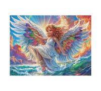 Ángel Cloud Sky Wings Puzzles 500 Piezas Decoración Hogar 3D Tiempo Feliz Rompecabezas Familiar para Adultos Obra De Arte Colorido DIY Creativo 500 PCS