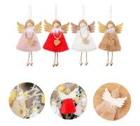 Ángel colgante de muñeco navideño, adorno colgante para puerta, árbol de Navidad, pared, casa, adornos para fiestas navideñas, decoración de