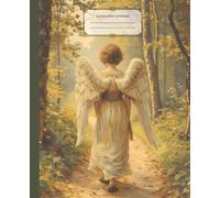 Angel Composition Notebook: Angelic Girl Walking in Woods, Vintage Victorian Oil Painting | Wide Ruled Book for Work or School, Writing, Prayer, ... for Christian Girls, Church and Study Notes