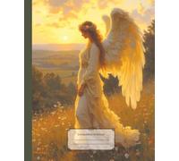 Angel Composition Notebook: Angelic Woman at Sunset, Vintage Victorian Oil Painting | Wide Ruled Book for Work or School, Writing, Prayer, Journaling ... Gift for Christians, Church and Study Notes