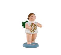 Ángel Con Glockenkranz Sin Corona Altura Aprox. 6,5 CM Nuevo Ángel de Madera