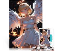 Ángel con halo Dorado Rompecabezas para Adultos de 1000 Piezas Ayuda al Cerebro a ejercitar Juguetes adictivos para Cultivar la Paciencia. Ideas de Regalos 38x26cm