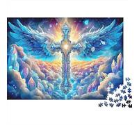 Ángel Cruz Rompecabezas 1000 Piezas, Cartón Grueso Reciclado Premium, Adultos Y Niños 8-12, Decoración Mural Hogareña, Rompecabezas EduGatoivo 52x38cm/1000pcs