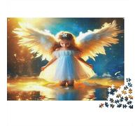 Ángel de ensueño Rompecabezas 1000 Piezas Papel para Adultos Educativo Puzzle diseño ángel Pared Regalo 38x26cm/1000pcs