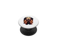 Ángel de Fuego con Llamas del Infierno PopSockets PopGrip Adhesivo