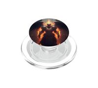 Ángel de Fuego con Llamas del Infierno PopSockets PopGrip para MagSafe