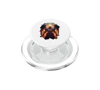 Ángel de Fuego con Llamas del Infierno PopSockets PopGrip para MagSafe