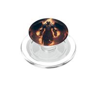 Ángel de Fuego con Llamas del Infierno PopSockets PopGrip para MagSafe