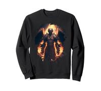 Ángel de Fuego con Llamas del Infierno Sudadera