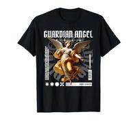 Ángel de la Guarda Divino Protector Angelcore Gótico Renacimiento Camiseta