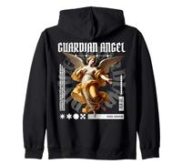 Ángel de la Guarda Divino Protector Angelcore Gótico Renacimiento Sudadera con Capucha