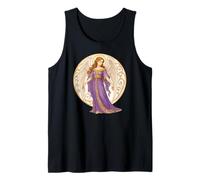 Ángel de la Guarda en un Vestido Morado Camiseta sin Mangas