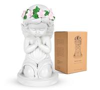 Angel de la Guarda, Healing Angeles Figuras for Women, 15CM Ángel de Resina de la Estatua que Sostiene un Corazón para la Navidad de Acción de Gracias, Decoración del Hogar Ornamento Memorial Regalos