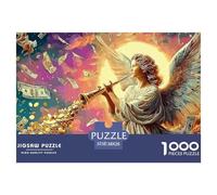 Ángel de la Riqueza Juego para Toda La Familia Puzzle Multicolor Regalo Navideño Diseñado para El Entretenimiento De Adultos Y Niños 14+ 38x26cm/1000pcs