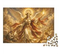 Ángel de la Virtud Puzzle 1000 Piezas Adultos Y Niños,Premium,Regalo Ideal,Rompecabezas,Desafío,Deco Pared,14 Años+,Anti-estrés,Relax,Reto,Cartón,Educativo 38x26cm
