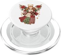 Ángel de Navidad con Estrellas Doradas - Arte Festivo Acogedor PopSockets PopGrip para MagSafe