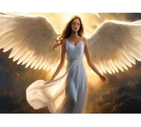 Ángel de oración Puzle de 300 Piezas 40x28 cm - Rompecabezas DIY Pintura, Entretenimiento Creativo Adultos Mayores de 14 años Decoración del Hogar