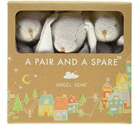 Angel Dear Par y una Manta de Repuesto para bebé, 3 Piezas, diseño de Conejo, Color Gris