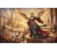 Ángel del Santuario Puzzle 1000 Piezas Adultos Y Niños,Premium,Reto,Regalo Ideal,Deco Pared,Rompecabezas,14 Años+,Anti-estrés,Relax,Desafío,Cartón,Educativo 38x26cm