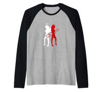 Ángel Demonio Mujer Espiritualmente Persona Camiseta Manga Raglan