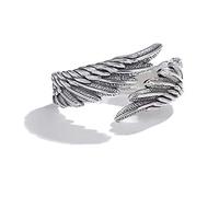 Ángel Demonio Wing Parejas Anillos para Mujer Hombre Coincidencia Best Friend Trendy Promise Ring para Teen Thumb Jewelry Compromiso Clever Treatment