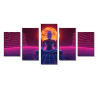 Ángel Diamond Painting 5 Piezas Diamond Painting Kit Completo, Niño Pintura Diamante Kit Manualidades Adultos, 5D DIY Bordado Punto de Cruz Dibujos con Diamantes, Decoración de Pared 50x30cm C-7814