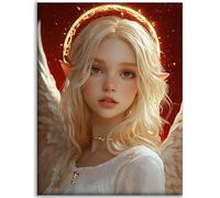 Ángel Diamond Painting Princesa Diamond Painting adultos 80x100cm ,Pintar Por Numeros Adultos Manualidades ,Bordado Kit Completo Cuadro Diamantes ,Dibujos Con Diamantes Art ,Decoracin del Hogar C-Q269