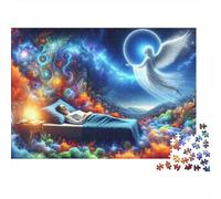 Angel Dreams Spiritual Nightscapes Rompecabezas Imposible,desafío para Adultos Entretenimiento Creativo 1000 Piezas Obra De Arte De Juego De para Adultos Y Niños 52x38cm/1000pcs