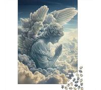 Ángel Entre Nubes Puzzle de Tablero Reciclado: Alas de Ángel en Forma de Nube para Adultos y Niños Mayores de 12 Años Gran Regalo 52x38cm/1000 Piezas