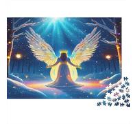 Ángel Escena Nocturna Puzzle de 1000 Piezas Papel para Adultos Cielo Estrellado Mágico Puzzle para Toda la Familia Relajación Regalo Decorativo 52x38cm/1000pcs