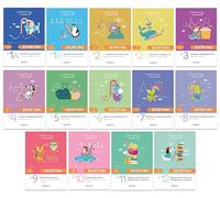 Angel Europa Cuadernos Didácticos Packs de Actividades Infantiles de Iniciación a la Escritura y Matemáticas - Formato A5, 24 Páginas (Escritura Pack Completo 14 Libros (1A-12))