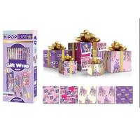 Angel Europa - Expositor de Papel de Regalo Licencias Oficiales, 70x200 cm | Formato Mayorista para Tiendas (K-Pop 50 Rollos)