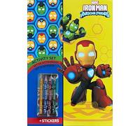 Angel Europa Libro de Actividades Disney, 48 Páginas, Incluye 2 Págs. de Stickers y 4 Lápices de Colores (Iron Man)