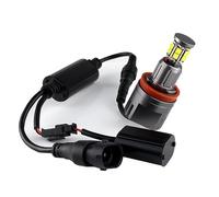Angel Eye 2 uds 120W H8 libre de errores Angel Eyes marcador luz faro blanco for 08-12 uso apto for BMW 1-series E82/E87 (128i, 135i, M)