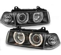 Angel Eyes Faros Combinados Para BMW Serie 3 E36 Coupe/Cabrio 90-99 Negro