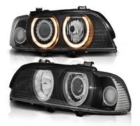 Angel Eyes Faros Delanteros LED Tuning Tec LPBM09 Para BMW 5 E39 95-00 Negro