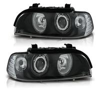 Angel Eyes Faros Delanteros LED Tuning Tec LPBM09 Para BMW 5 E39 95-00 Negro