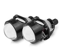 Angel Eyes, LED Angel Eye 1pair de 2,5 pulgadas, 80 mm, LED Halo Angel Eyes, lente de proyector, luces LED bidireccionales de haz alto y bajo Uso apto para H4 H7 9005 HB3 9006 HB4, reequipamiento de f