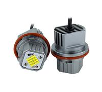 Angel Eyes,LED Faros Angel Eyes 2 unids 80W Error LED LED Angel Eyes Marker Lights Bulbs Uso apto para BMW E39 E53 E60 E61 E63 E65 E66 E87 525i 530i xi 545i x3 M5 x5 00-09(White)