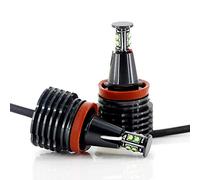 Angel Eyes,LED Faros Angel Eyes 2pcs 12 0w LED ERROR LIBRE ANGEL EYES LIGHT FARED LIGHT LÁMPARA FIT UTILIZADO Uso Apto Para BMW E90 E92 E82 E60 E70 X5 E71 X6 Luces De Niebla Blanca Azul Rojo(White)