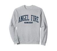 Angel Fire New Mexico NM College University Style Azul Sudadera