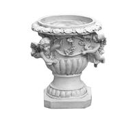 Angel Flower Pot | Resin 11x12x19.5cm Vintage Embossed Planter with Drainage Hole | European Style Decorative Plant Pot For Garden Patio Balcony Indoor Outdoor Decor