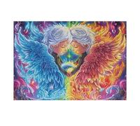 Angel Galaxy Puzzles 300 Piezas Estera Portátil Familiar Grande Tiempo Feliz Rompecabezas para Adultos Aliviar Estrés 3D Maquetas Construir DIY Moderno 300 PCS