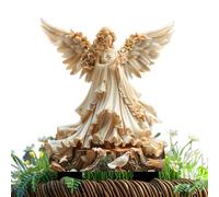Angel Girl Figurine - Feeding Pigeon Sculpture, Lawn Patio Garden Art Stake